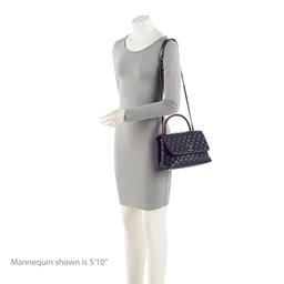 Chanel Caviar Leather Lizard Coco Small Top Handle