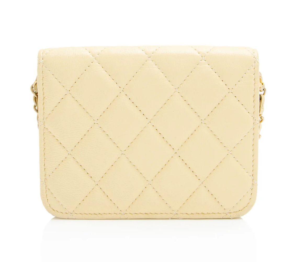 Chanel Lambskin Pearl Crush Mini Clutch