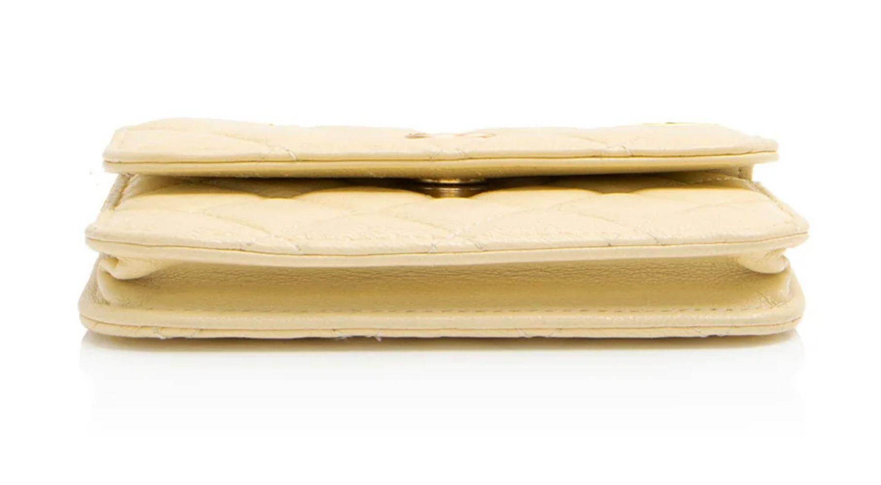 Chanel Lambskin Pearl Crush Mini Clutch