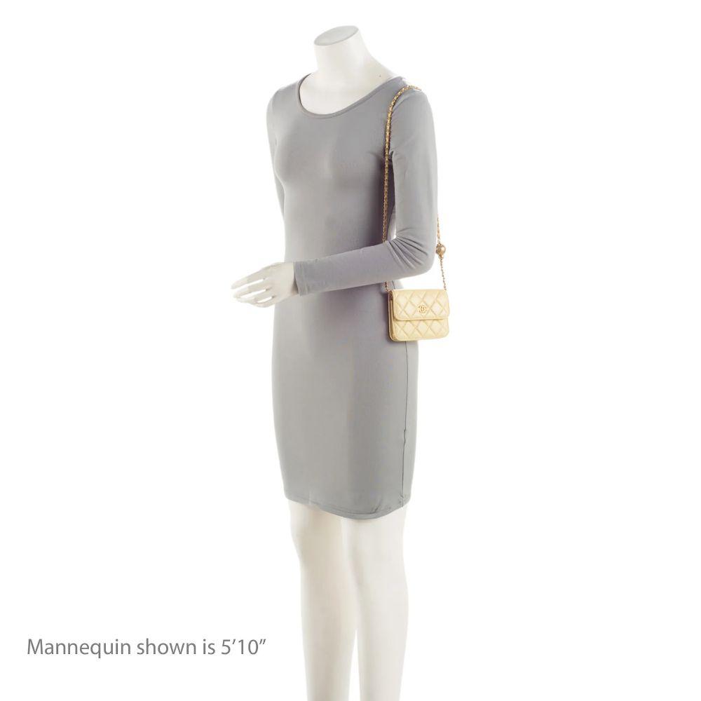 Chanel Lambskin Pearl Crush Mini Clutch