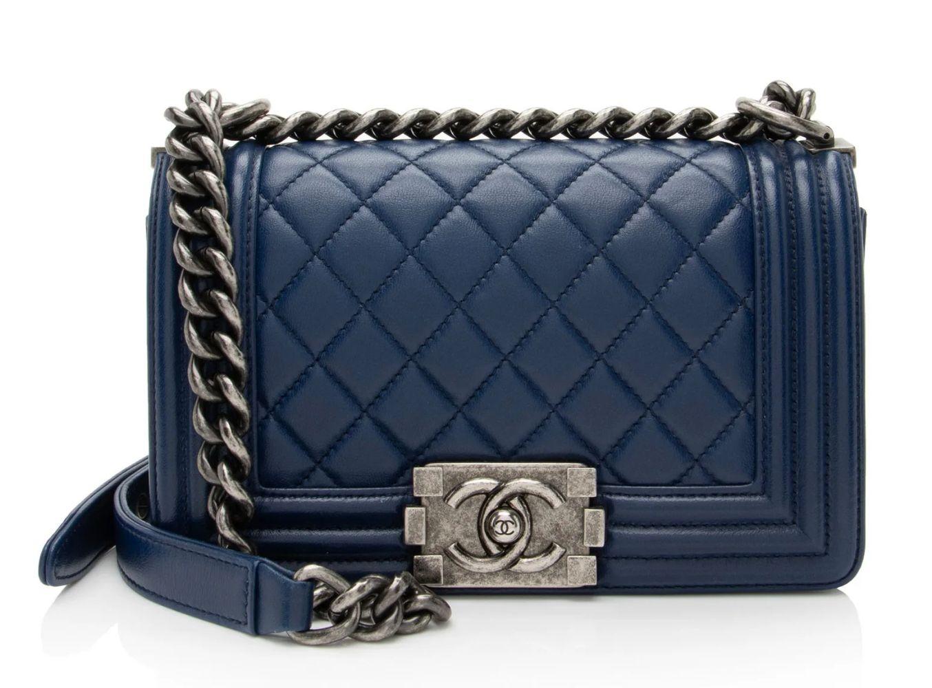Chanel Lambskin Small Boy Bag