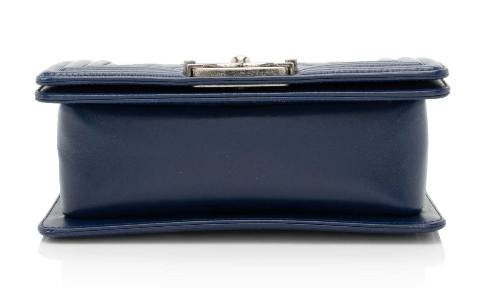 Refurbished Chanel Lambskin Small Boy Bag - Reebelo New Zealand