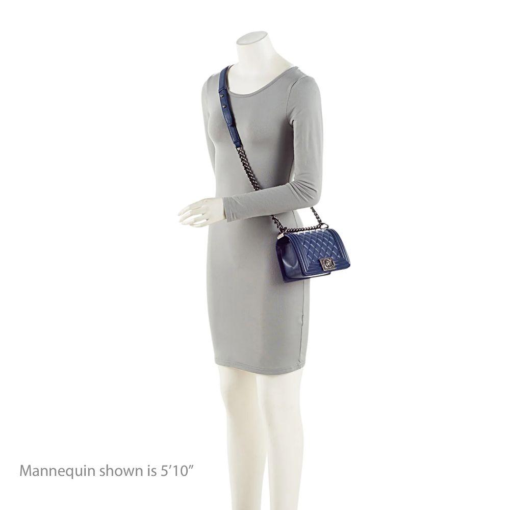 Refurbished Chanel Lambskin Small Boy Bag - Reebelo New Zealand