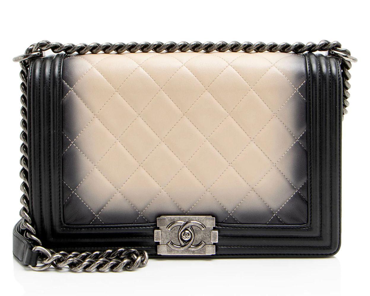 Chanel Ombre Lambskin New Medium Boy Bag