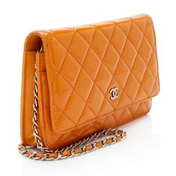 Chanel Patent Leather Classic Wallet on Chain