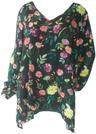 Chelsea & Theodore Women's Top Multi Painterly Floral
