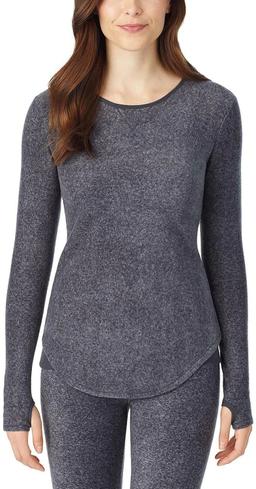 Cuddl Duds Fleecewear with Stretch Long Sleeve Crew