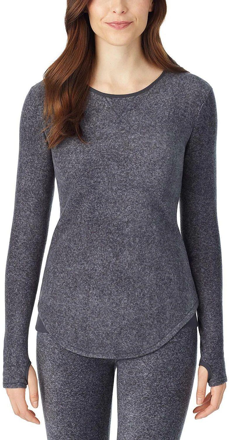 Cuddl Duds Fleecewear with Stretch Long Sleeve Crew
