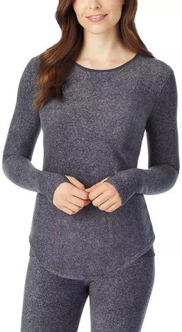 Cuddl Duds Fleecewear with Stretch Long Sleeve Crew