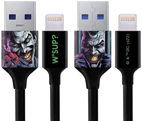 DC  Batman USB to iOS Charging Cable 06 DC - Black - Brand New