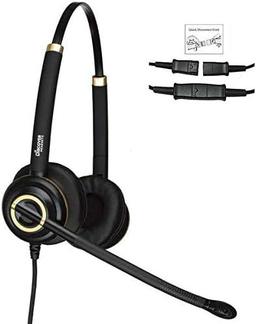 Discover D712 Dual Speaker Wired Office Headset