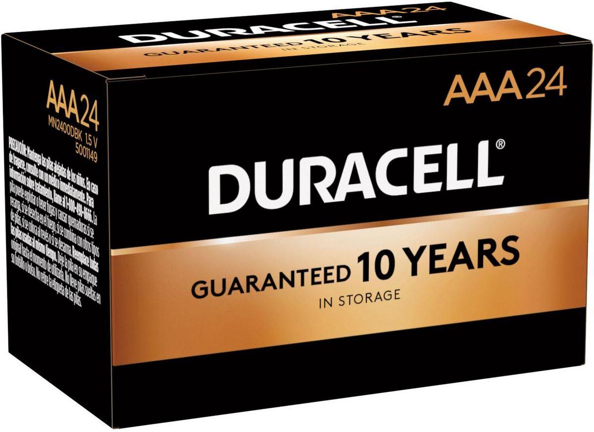Duracell  Coppertop Alkaline AAA Batteries 24pk - Black - Brand New