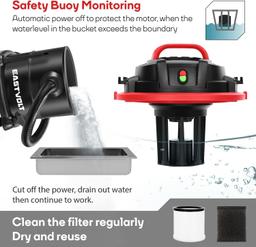 Eastvolt Wet Dry Vacuum Cleaner K-411F - EVWDV01