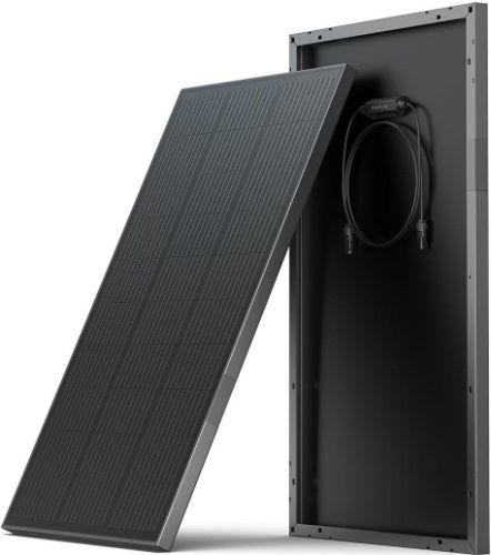 EcoFlow  100W Rigid Solar Panel (2Pieces) - Black - Brand New