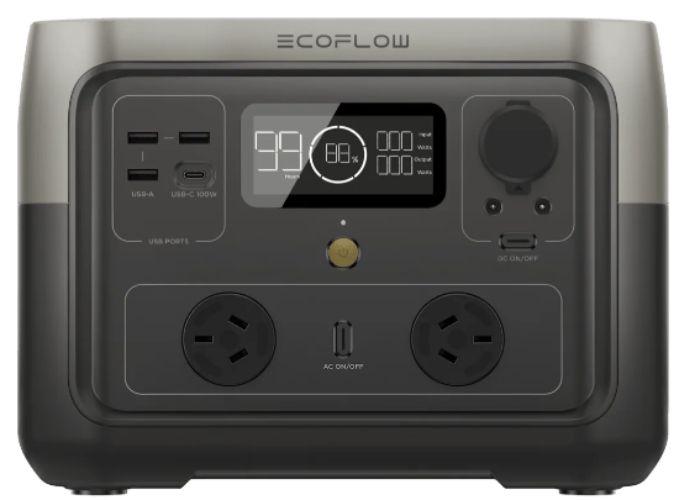 EcoFlow  RIVER 2 Max Portable Power Station - Black - Brand New