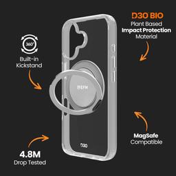 EFM EFM Alta with D3O Bio Phone Case for iPhone 16 Plus