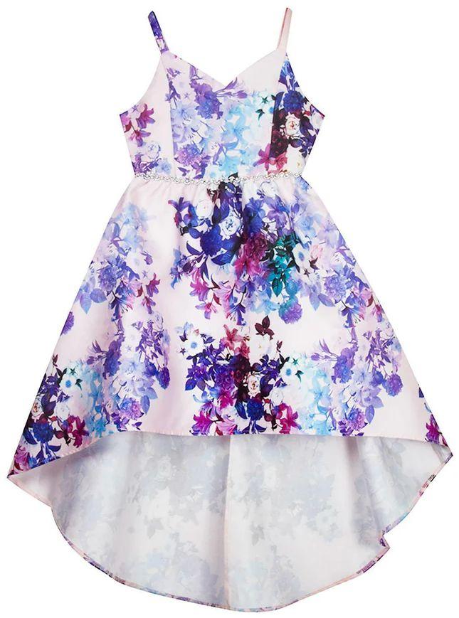 Emily Rose Girl's Floral High Low Dress 7