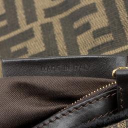 Fendi Zucca Calfskin Baguette Shoulder Bag