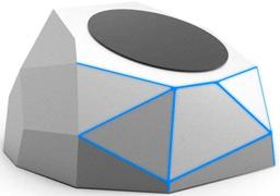 Xoopar GEO Wireless Charging Dock - Silver