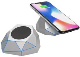 Xoopar GEO Wireless Charging Dock - Silver