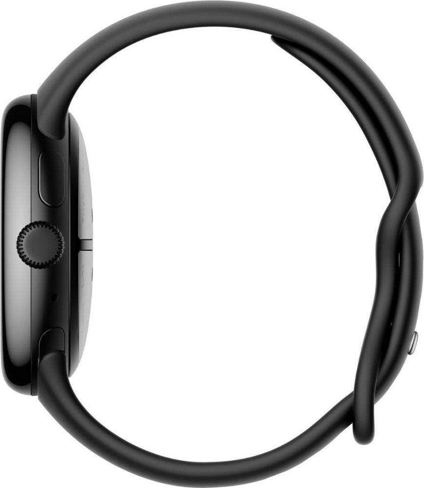 Google Pixel Watch 3 (Bluetooth) - 32GB - 45mm - Matte Black 100% Recycled Aluminum Case with Obsidian Fluoroelastomer Active Band