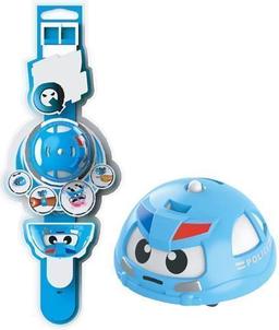 GYRO Chariot Rotating GYRO Toy & Cool Watch - Blue Police