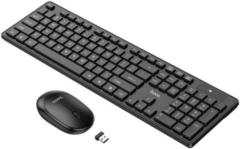 Hoco  GM17 Wireless Keyboard and Mouse Set - Black - Brand New