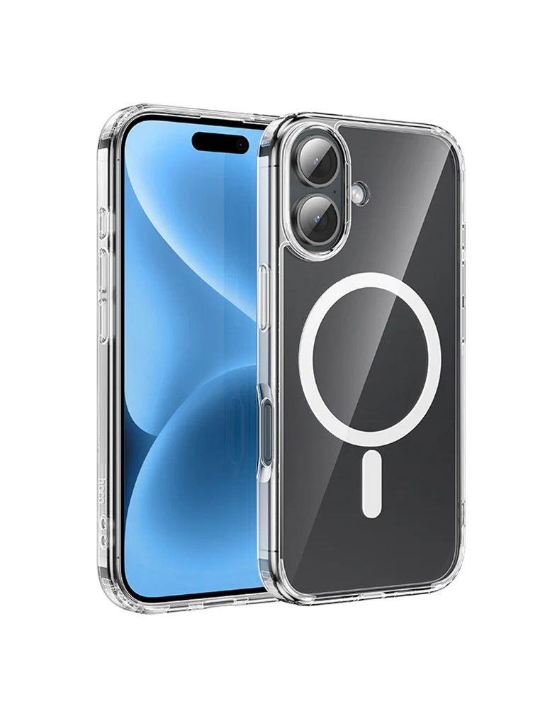Hoco  iPhone 16 Magsafe Clear Case with Air Cushion - Clear - Brand New