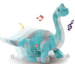 Hot Fur Star Plush Remote Control Large Dinosaur - Blue