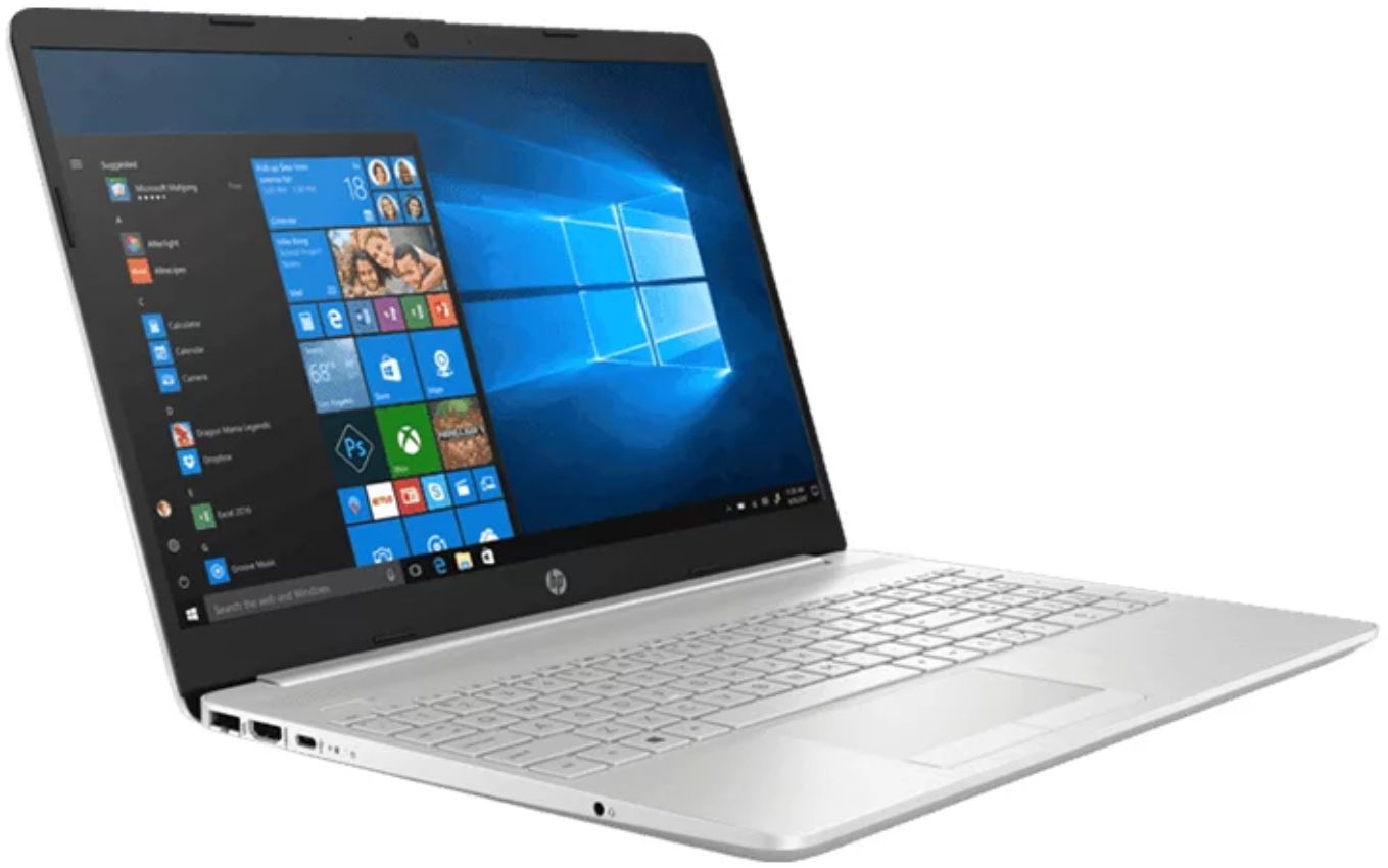 HP 15s-du0xxx Laptop 15.6" - Natural Silver - Intel Core i7-8565U 1.8GHz - 8GB RAM - 480GB