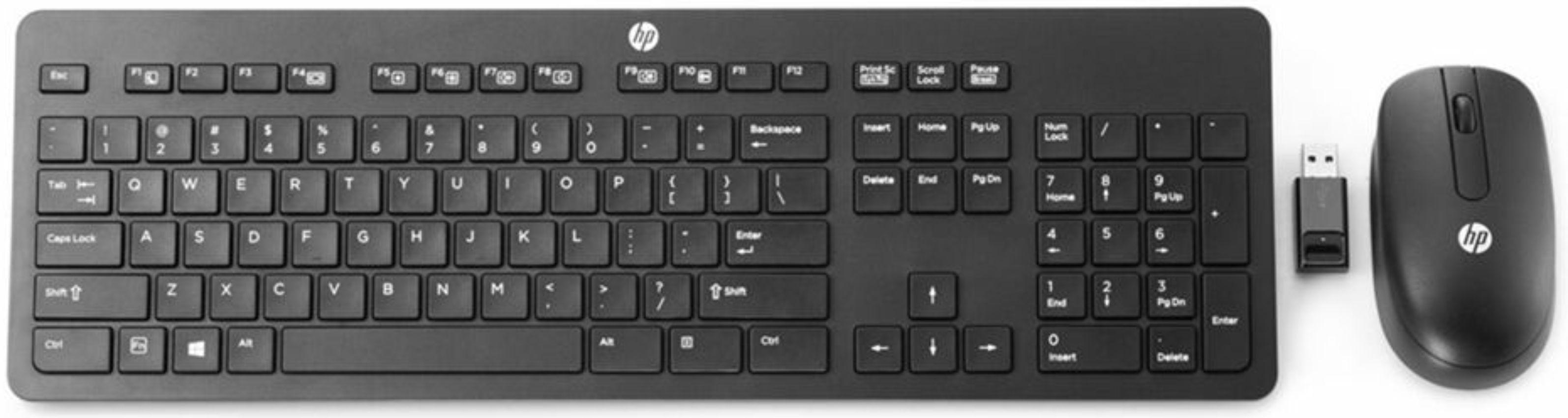 HP  Slim Wireless Keyboard and Mouse - Black - Brand New
