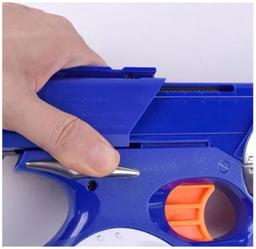 KidsPlay Toy Revolver with Foam Bullets - Blue