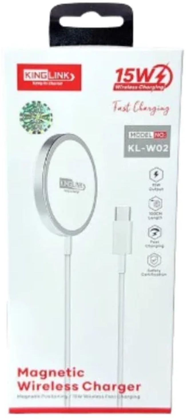 Refurbished Kinglink KLW02 15W Magnetic Wireless Charger Pad (1M) - Reebelo New Zealand