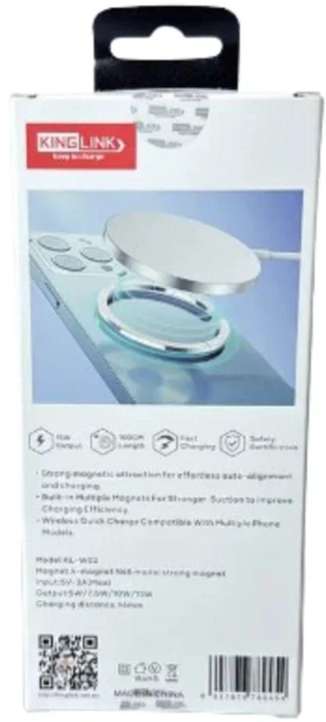 Refurbished Kinglink KLW02 15W Magnetic Wireless Charger Pad (1M) - Reebelo New Zealand