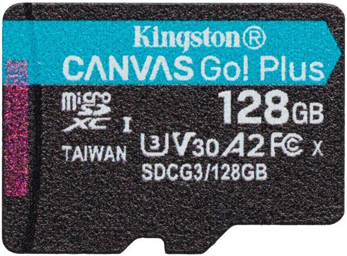Kingston Canvas Go! Plus microSD Memory Card - 128GB - Black