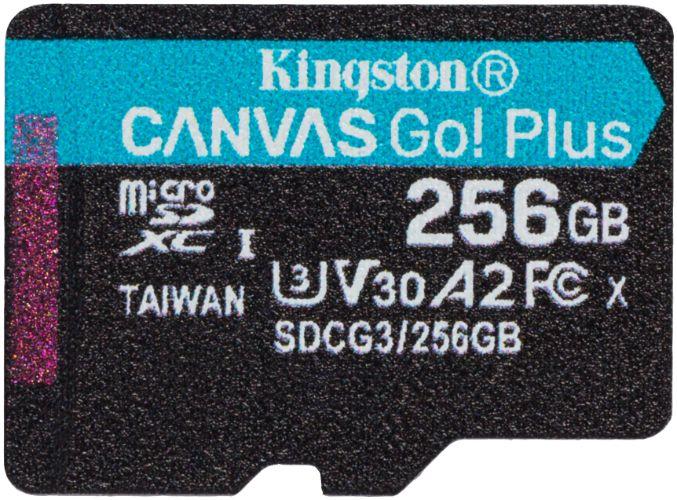 Kingston Canvas Go! Plus microSD Memory Card - 128GB - Black