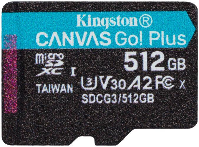 Kingston Canvas Go! Plus microSD Memory Card - 128GB - Black