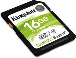 Kingston Canvas Select SDHC/SDXC Class 10 UHS-1 Memory Card - 32GB - Black/Green