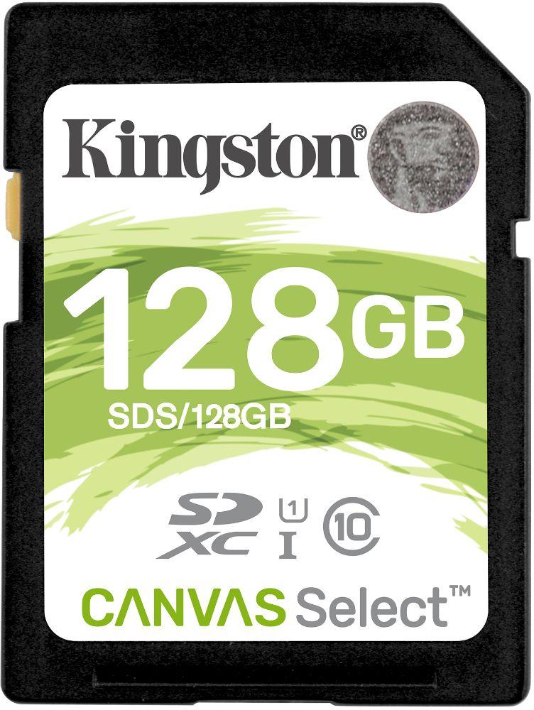 Kingston Canvas Select SDHC/SDXC Class 10 UHS-1 Memory Card - 32GB - Black/Green