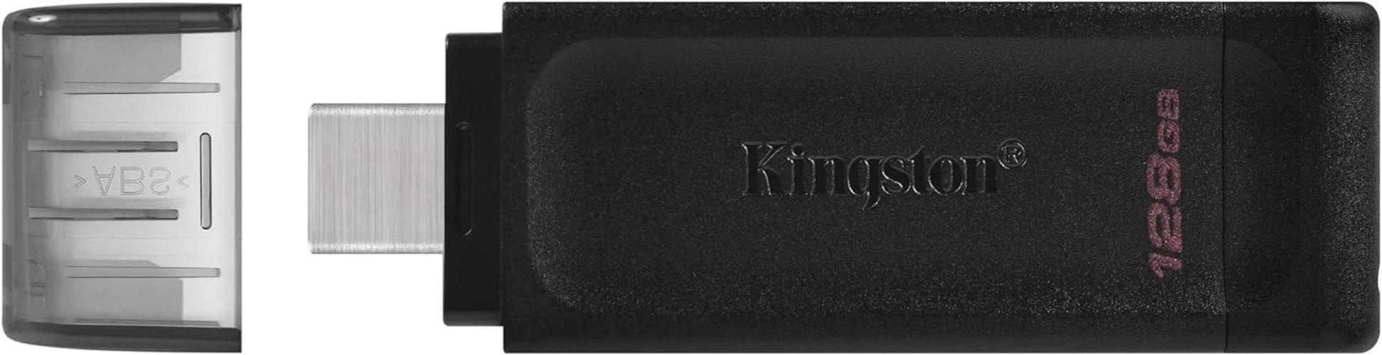 Kingston  DataTraveler 70 USB-C Flash Drive - 128GB - Black - Brand New