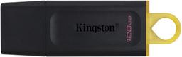 Kingston DataTraveler Exodia USB Flash Drive - 128GB - Black/Yellow