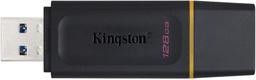 Kingston DataTraveler Exodia USB Flash Drive - 128GB - Black/Yellow