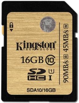 Kingston SDHC/SDXC Class 10 UHS-I Card - 64GB - Black