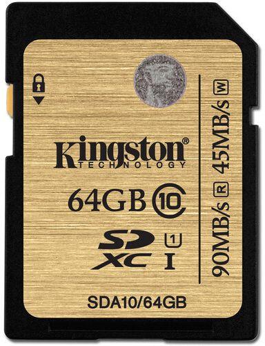 Kingston SDHC/SDXC Class 10 UHS-I Card - 64GB - Black