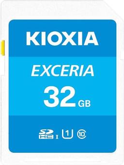 Kioxia EXCERIA SD Memory Card for DSLR Video Camera - 32GB - White
