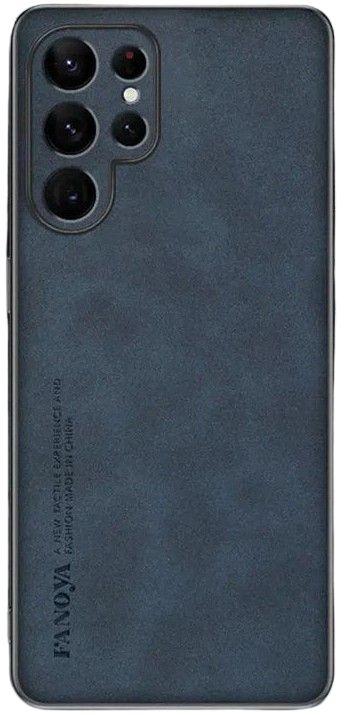 Leather Soft Phone Case for Samsung Galaxy S20 FE - Navy Blue - Brand New