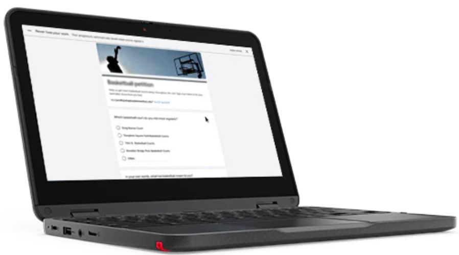 Lenovo 300e Chromebook (AMD) Gen 3 Laptop 11.6" - Grey - AMD 3015Ce 1.2GHz - 4GB RAM - 32GB