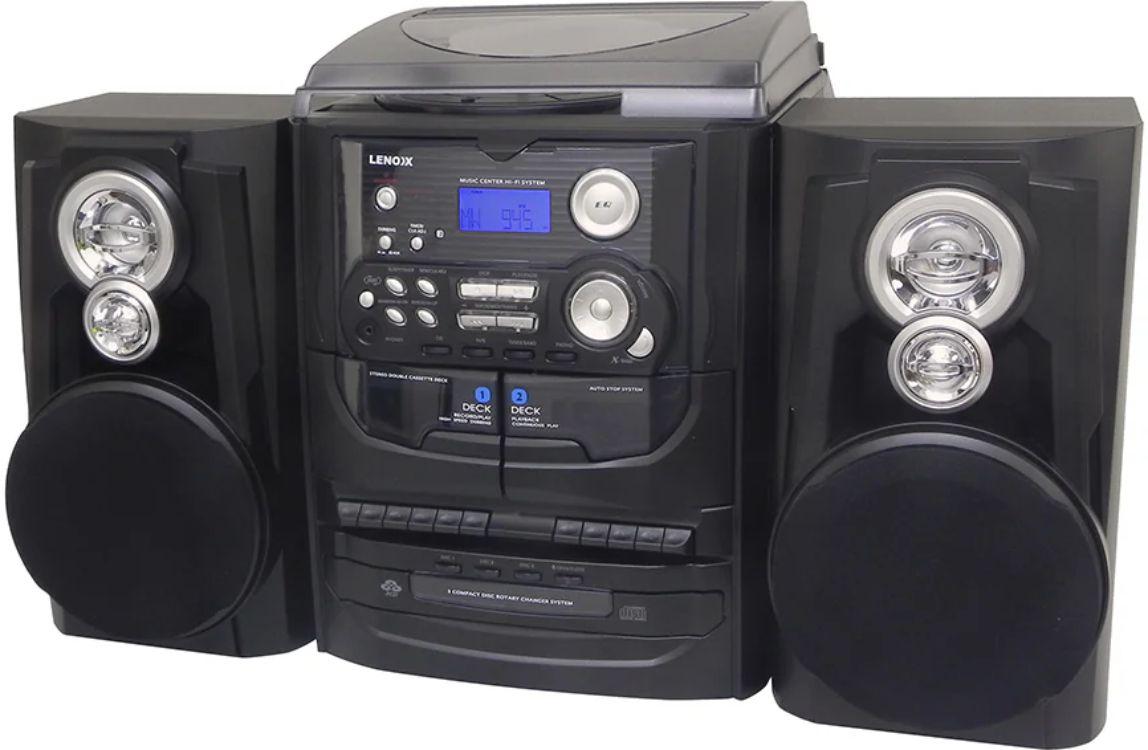 Lenoxx Hi-fi Turntable Music System Radio