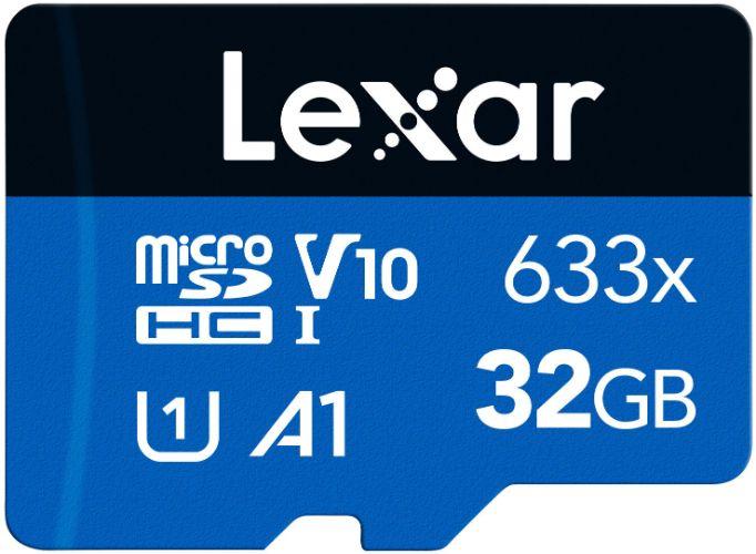 Lexar  High Performance 633x Micro SD Card - 32GB - Blue - Brand New