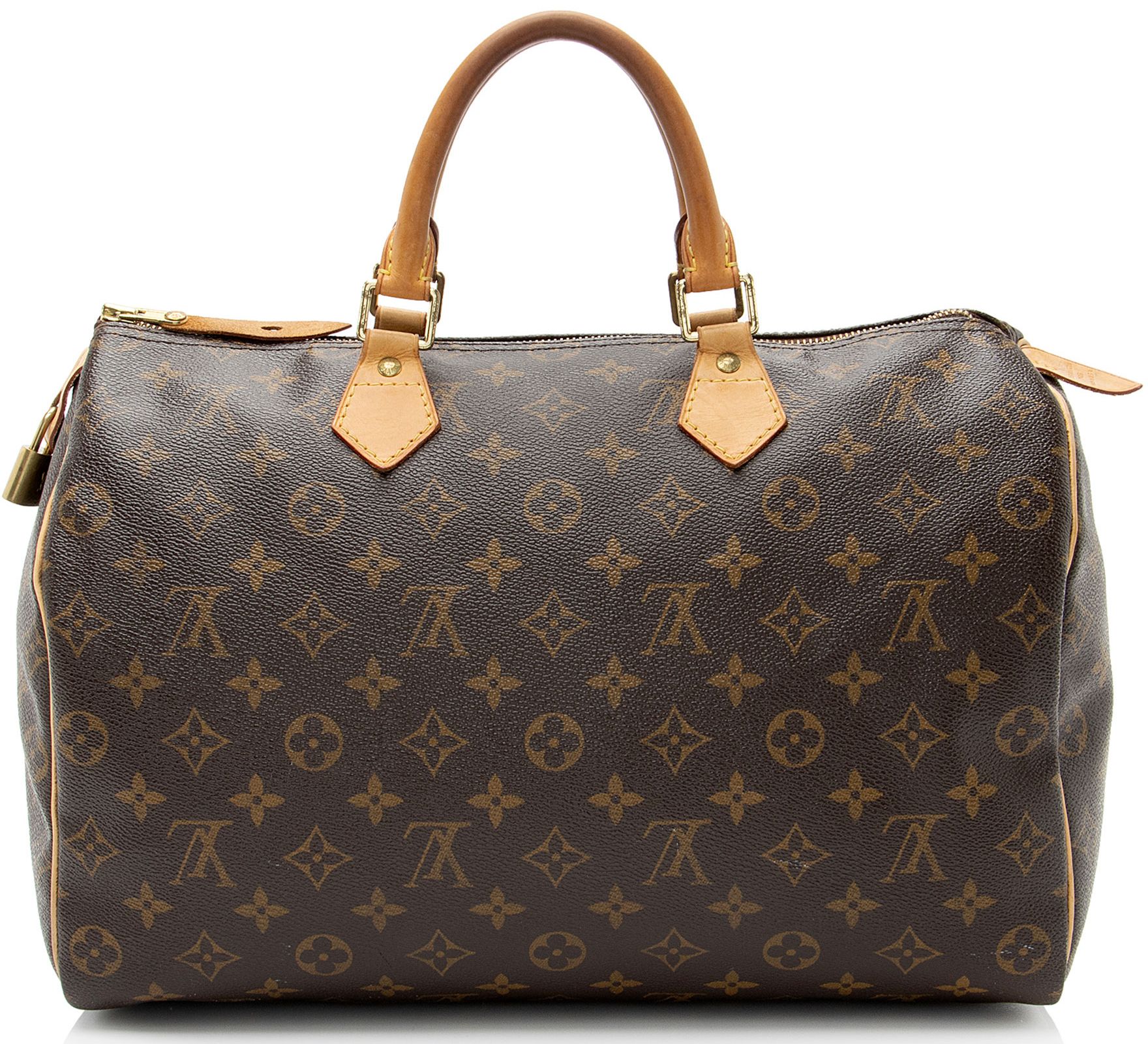 Louis Vuitton Monogram Canvas Speedy 35 Satchel
